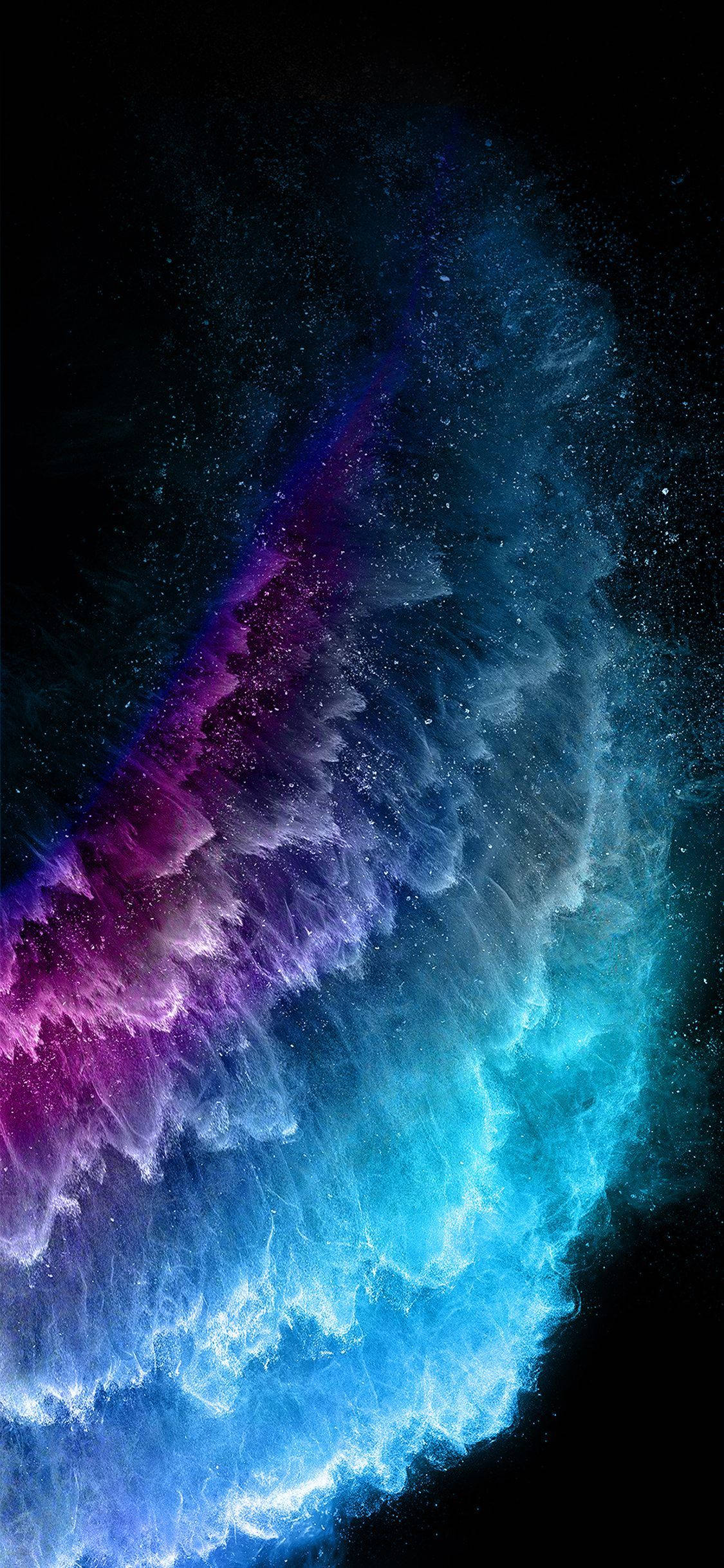 নতুন iPhone 11 নিয়ন ক্রিস্টাল সহ ওয়ালপেপার