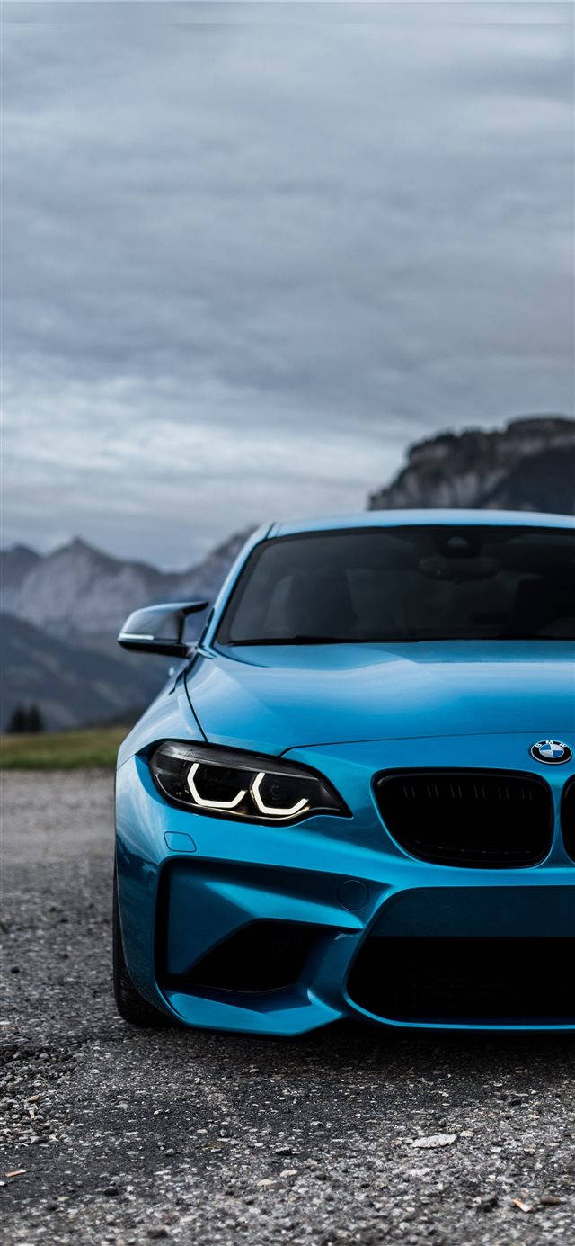 নীল BMW M2 আইফোন গাড়ি ওয়ালপেপার
