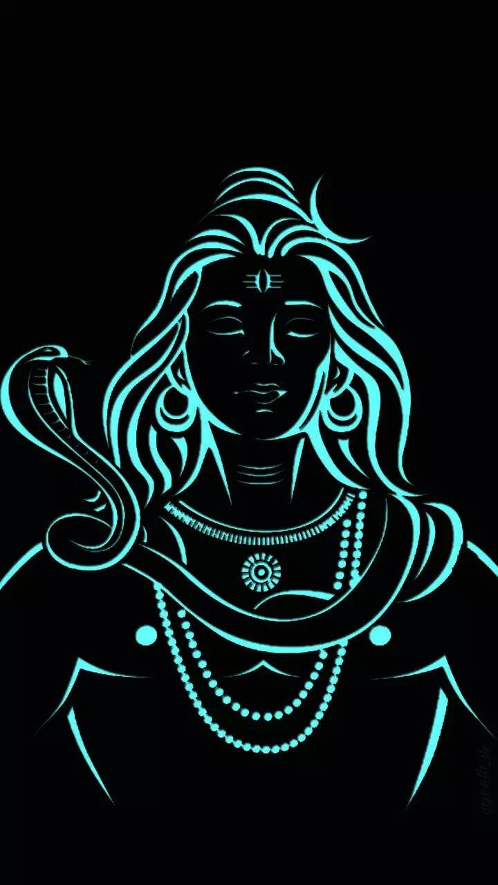 নীল মহাদেব রুদ্র অবতার আউটলাইন ওয়ালপেপার