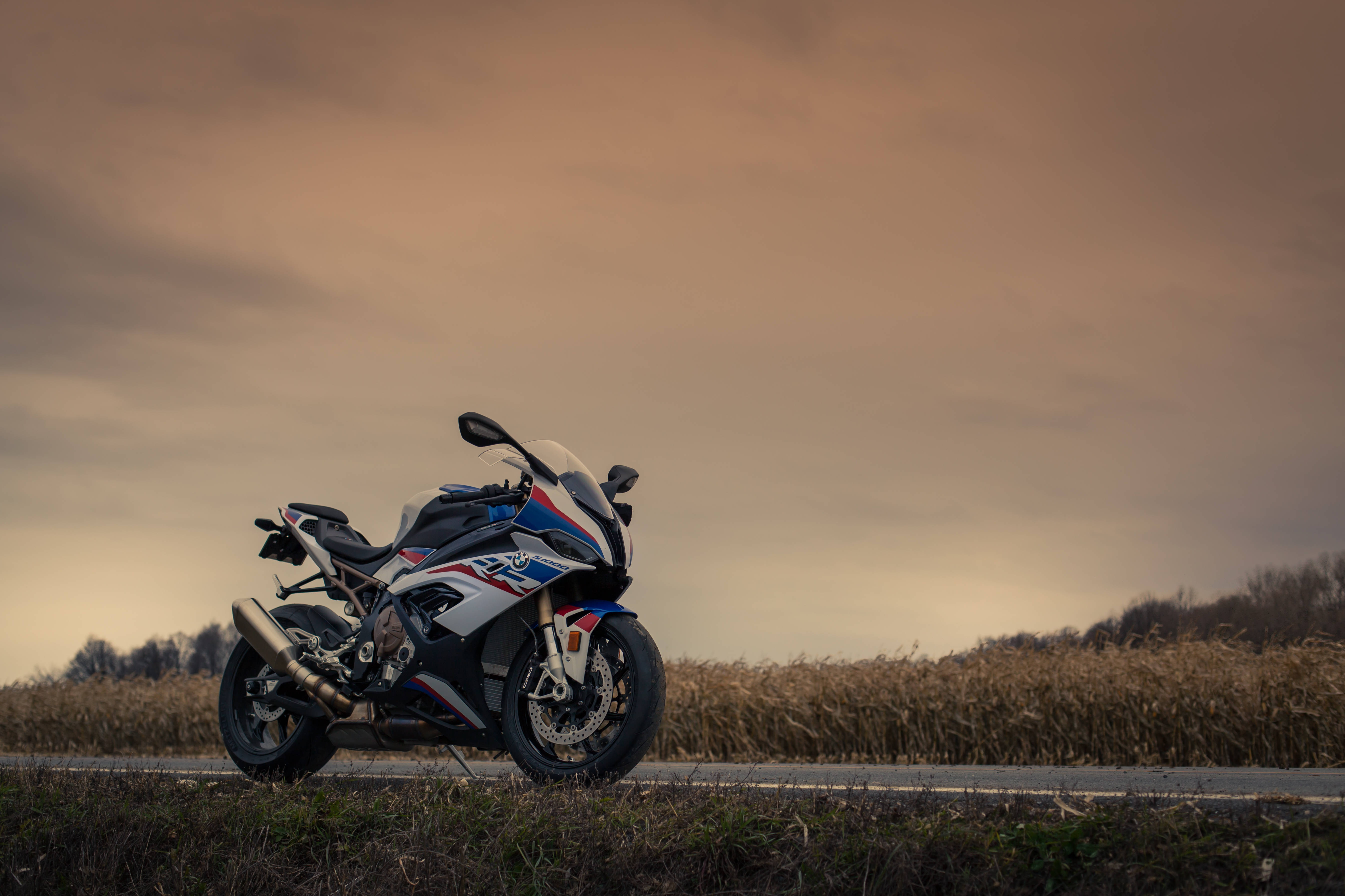 নীল লাল সাদা BMW 1920x1080 মোটরসাইকেল ওয়ালপেপার