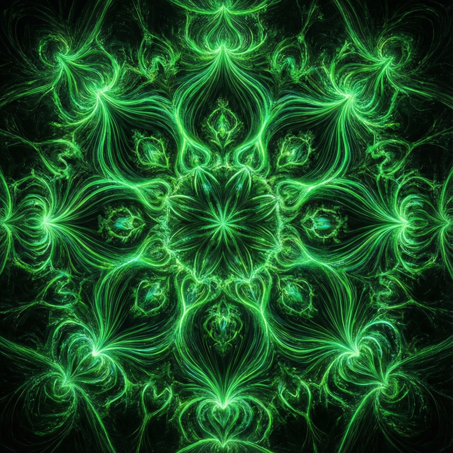 ফ্র্যাক্টাল গ্লো ওয়ালপেপার