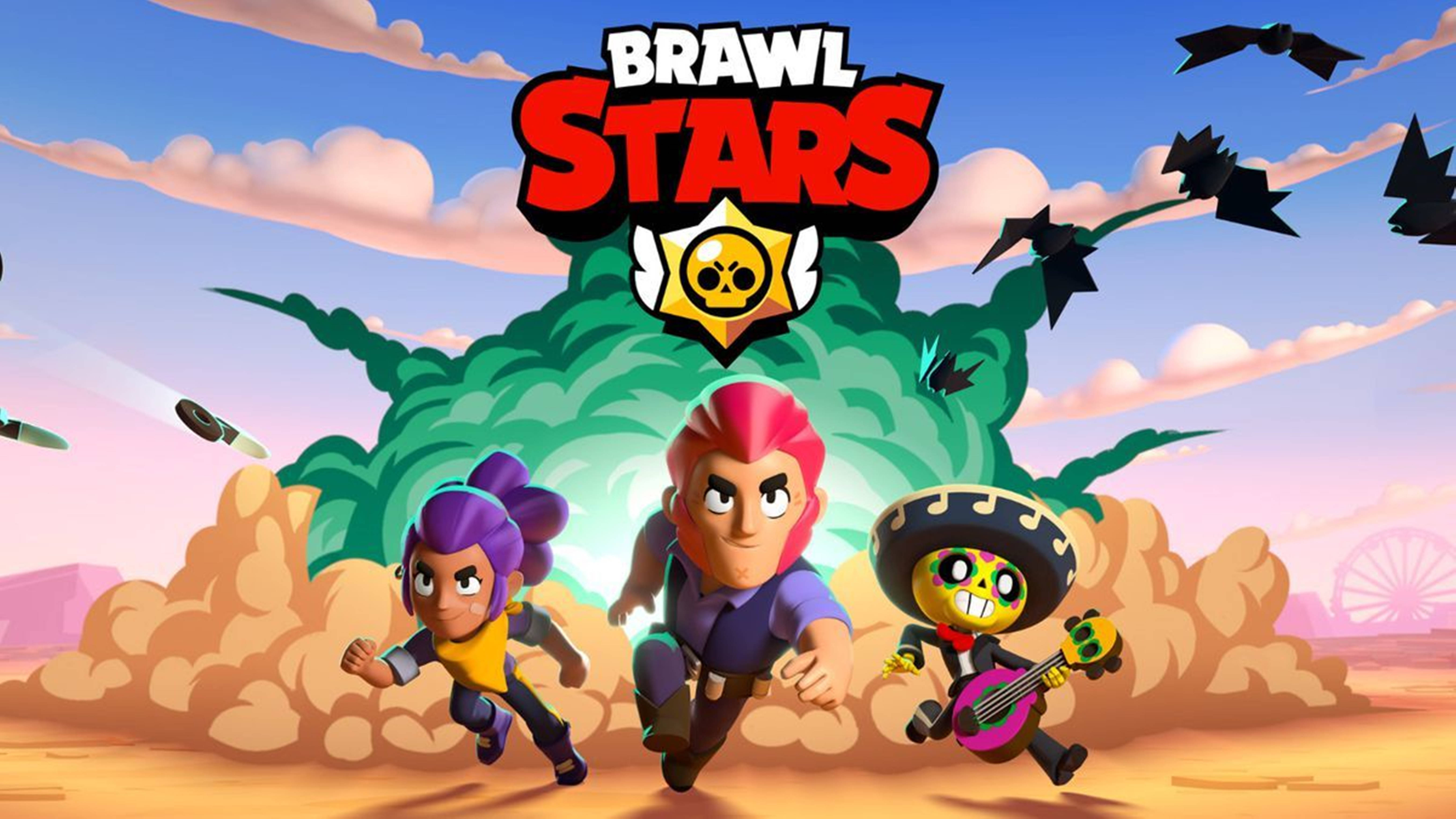 বিস্ফোরক পর্দার আকর্ষণীয় দৃশ্য Brawl Stars 4K ওয়ালপেপার