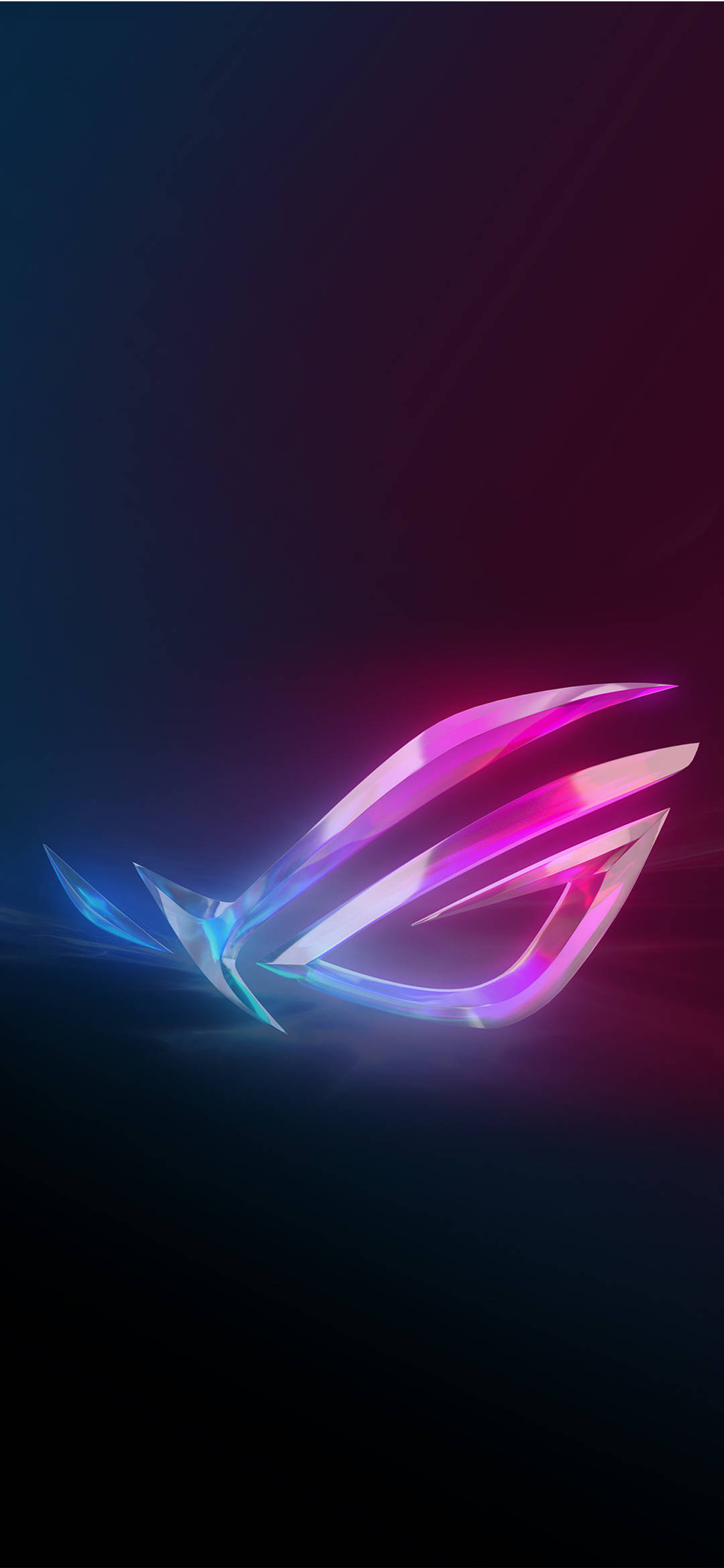 বেগুনি-নীল Asus ROG ফোন ওয়ালপেপার