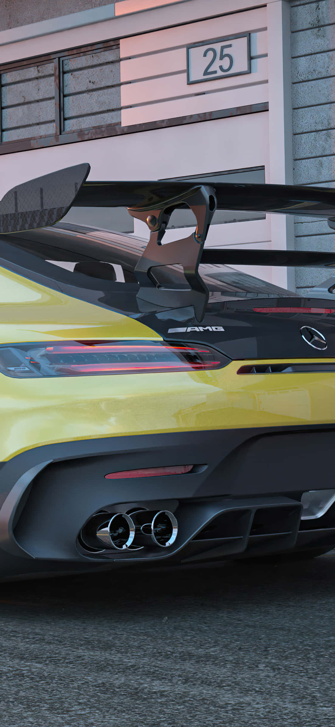 পিছনের প্রোফাইল অ্যান্ড্রয়েড এএমজি জিটি-আর পটভূমি ওয়ালপেপার