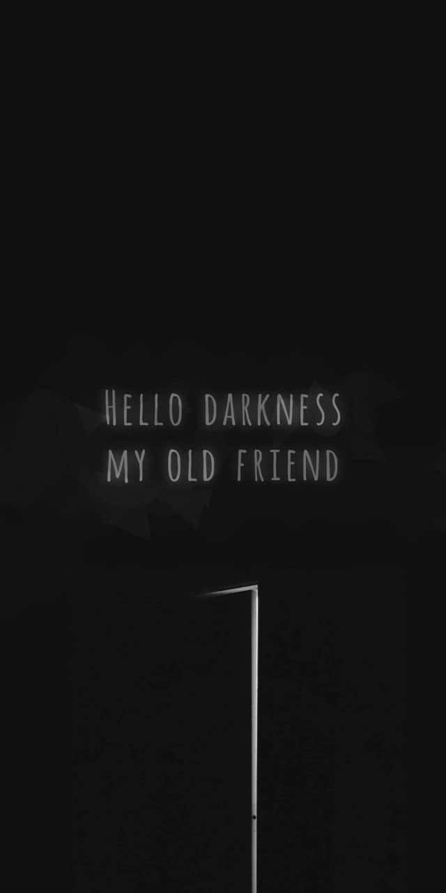 ব্ল্যাক ইমো আইফোন হ্যালো ডার্কনেস ওয়ালপেপার