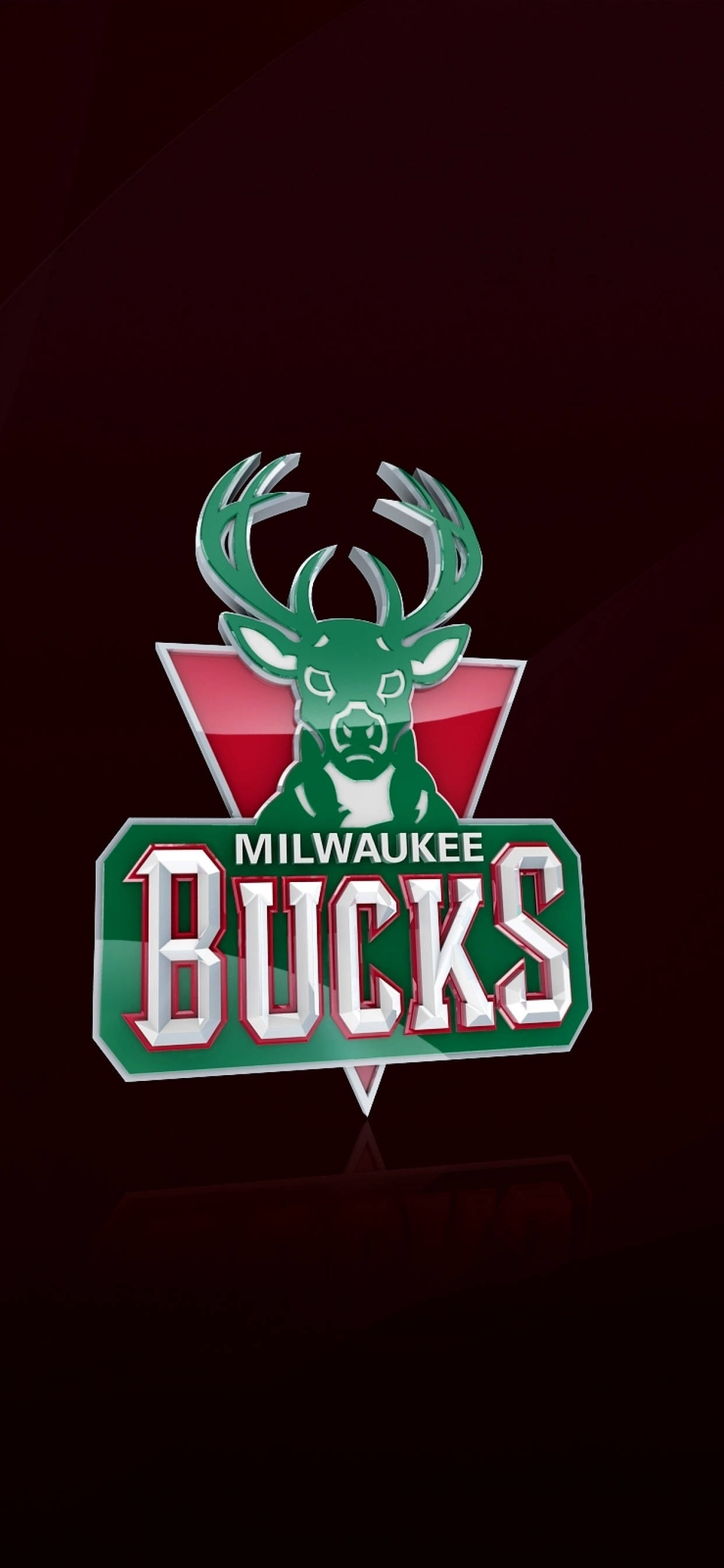 মিলওয়াকি বাকস গাঢ় লালে ওয়ালপেপার