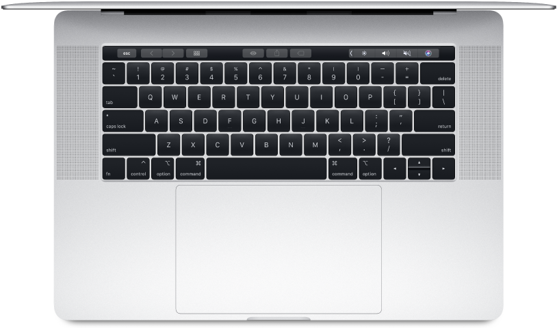 ম্যাক বুক প্রো উপরের দৃশ্য কীবোর্ড ও ট্র্যাকপ্যাড ওয়ালপেপার