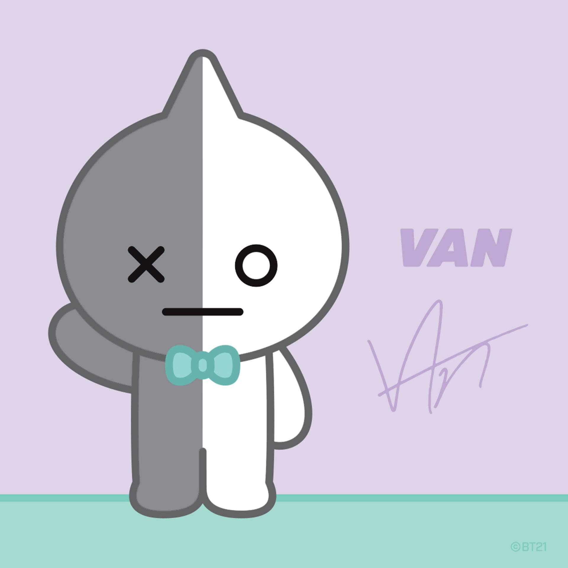 রক্ষক ভ্যান BT21 ওয়ালপেপার