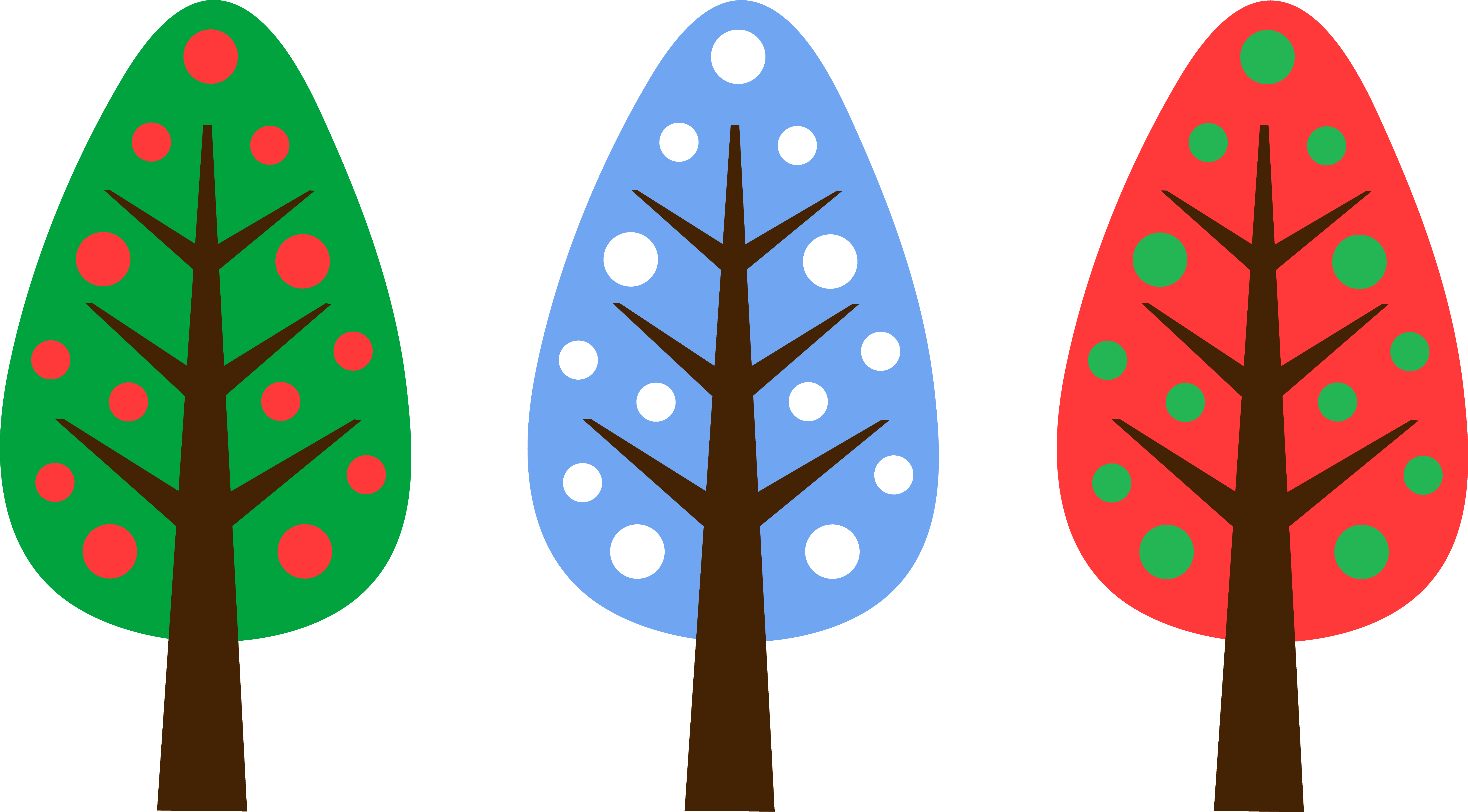 রঙিন ক্রিসমাস ট্রি ক্লিপআর্ট ওয়ালপেপার