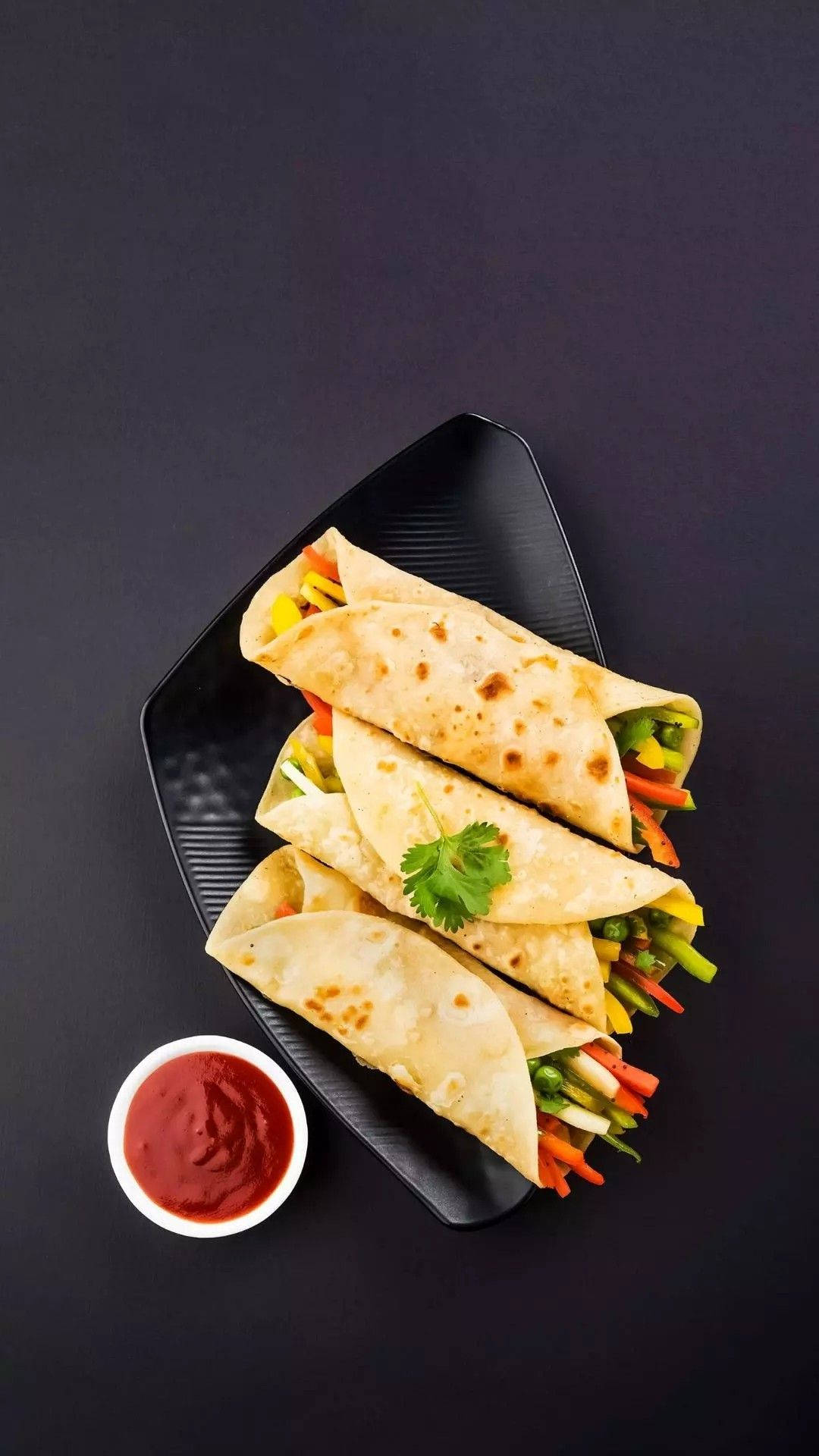 রঙিন ভেজি বুরিটো ওয়ালপেপার