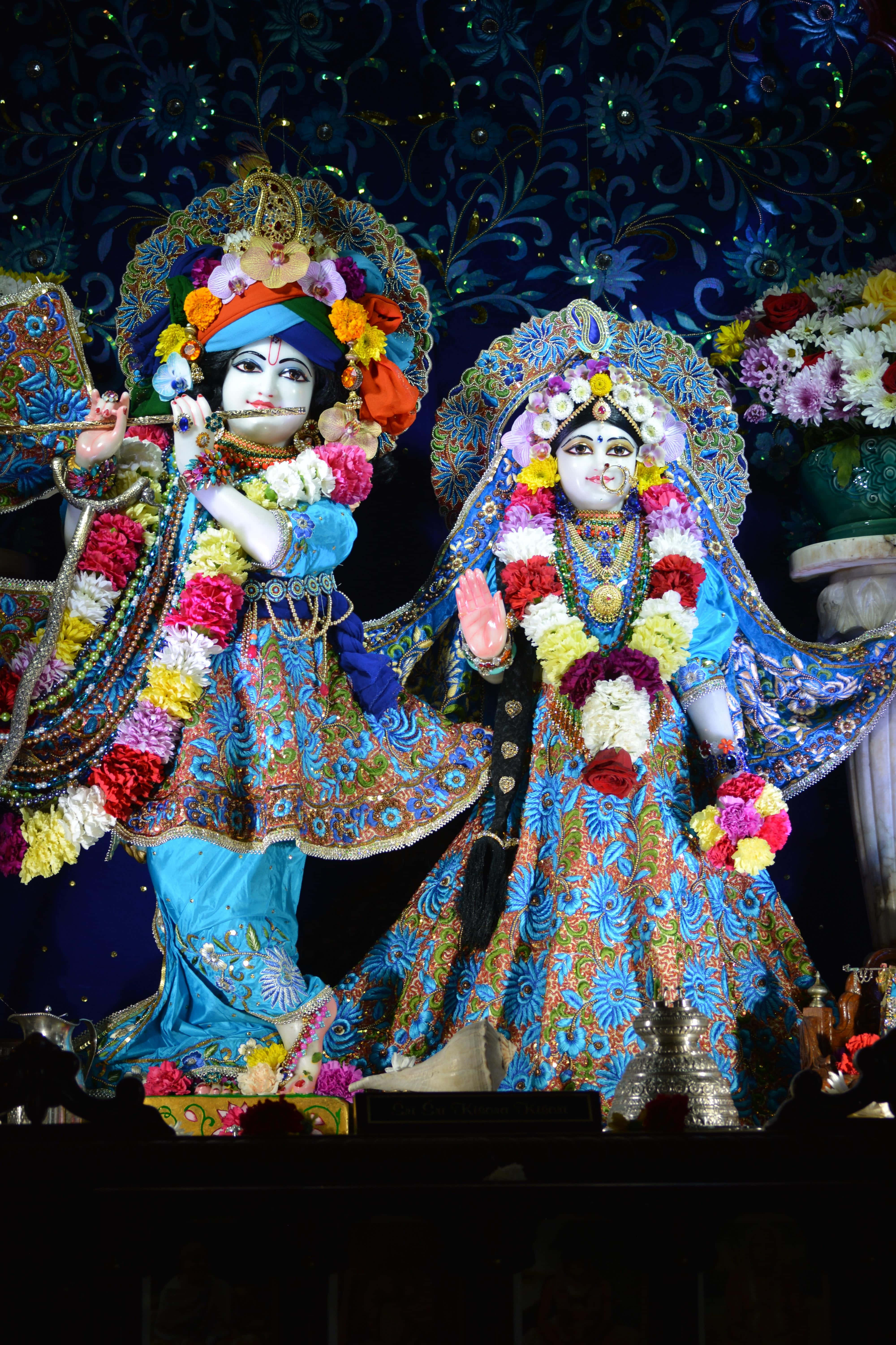 রাধা কৃষ্ণ তারাময় আকাশের ছবি ওয়ালপেপার