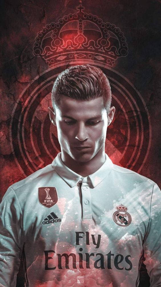 লাল এমিরেটস CR7 ক্রিস্টিয়ানো রোনালদো আইফোন ওয়ালপেপার