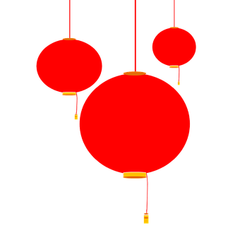 লাল চাইনিজ লণ্ঠন ভেক্টর ওয়ালপেপার