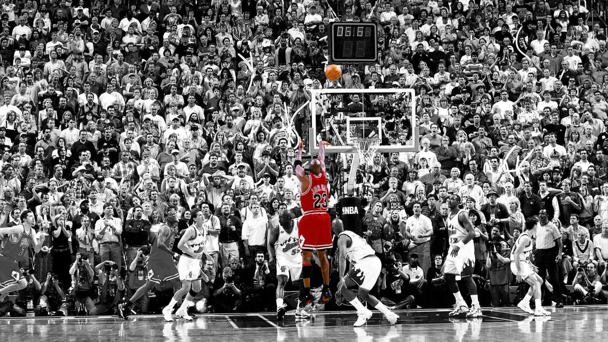 লাল মাইকেল জর্ডান NBA ডেস্কটপ ওয়ালপেপার