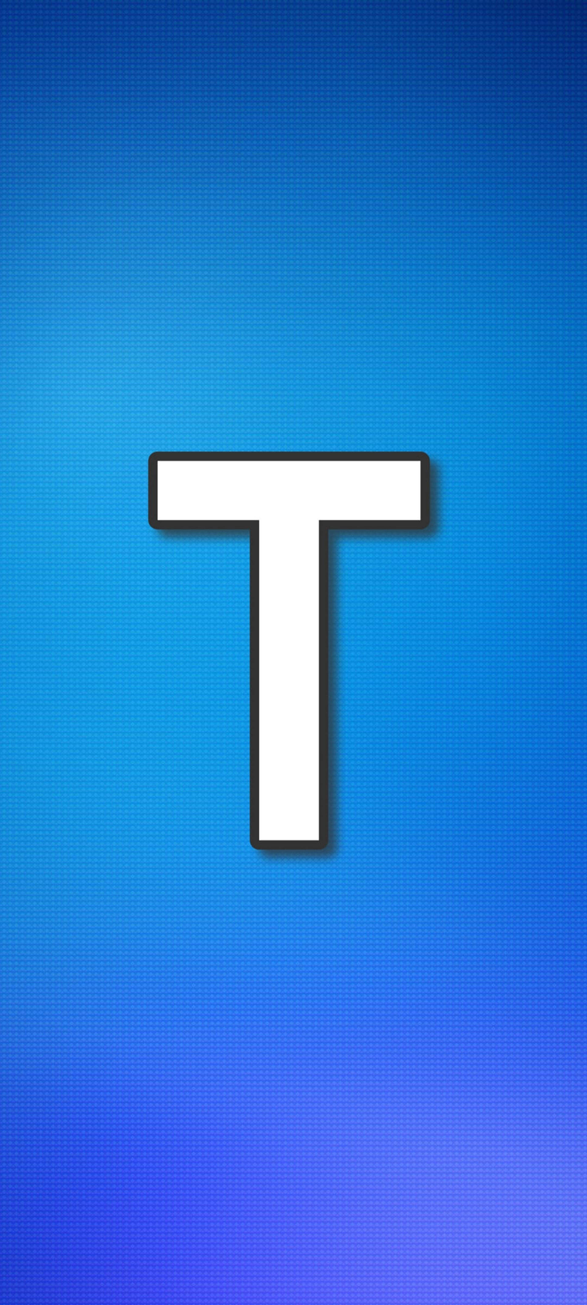 T অক্ষরের গ্রিড প্যাটার্ন ওয়ালপেপার
