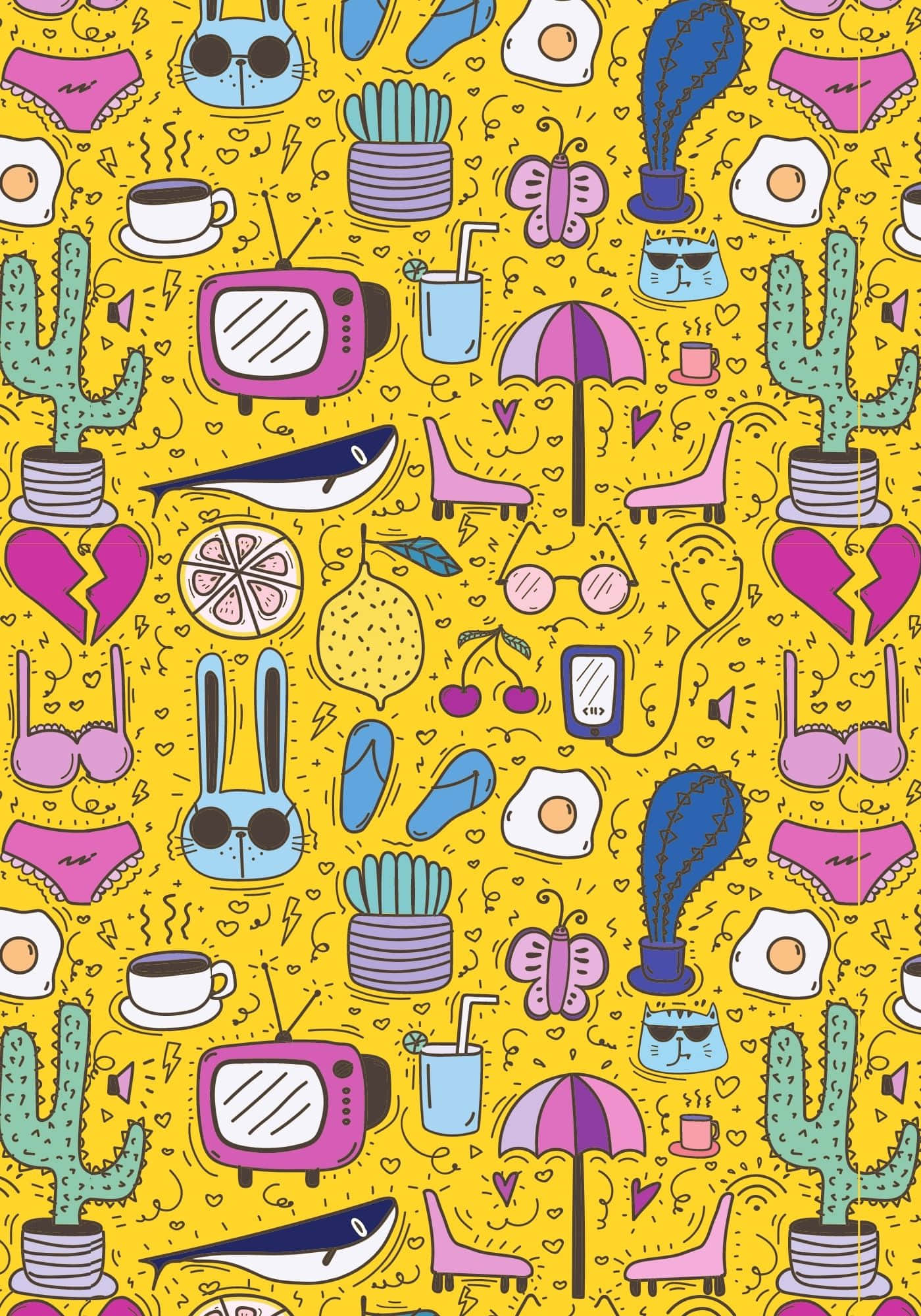 শান্ত সরিষা হলুদ ডিজাইনের ব্যাকগ্রাউন্ড ওয়ালপেপার