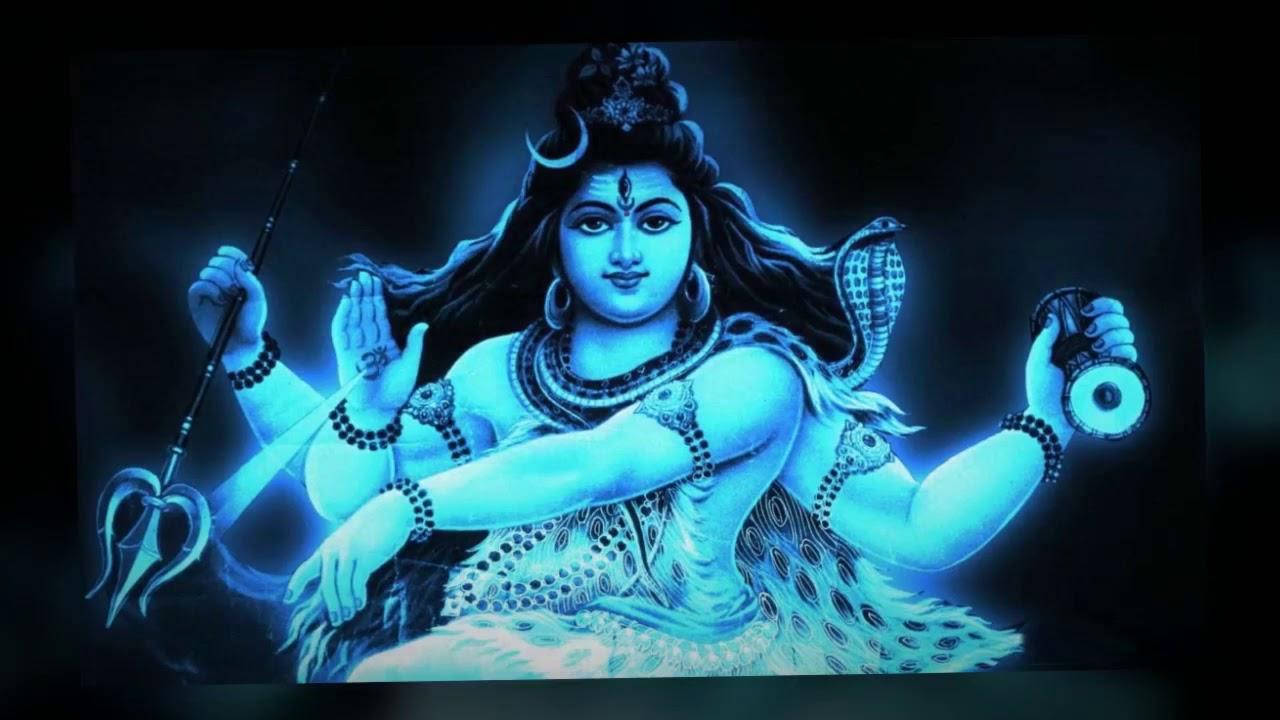 শিব শঙ্কর নিয়ন ব্লু এইচডি ওয়ালপেপার
