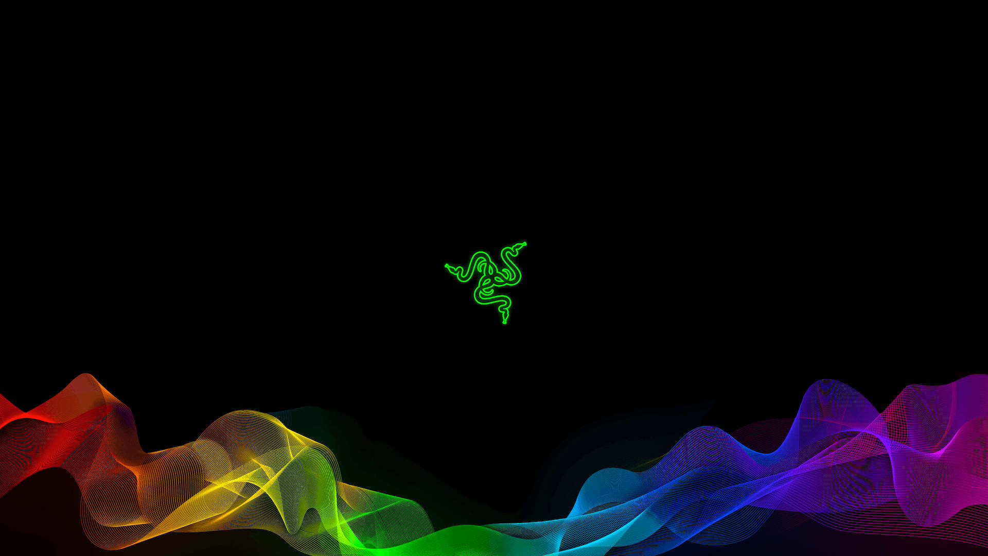 সবুজ Razer RGB 4K ওয়ালপেপার