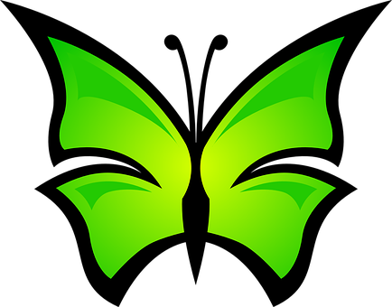 সবুজ প্রজাপতি লোগো ডিজাইন ওয়ালপেপার