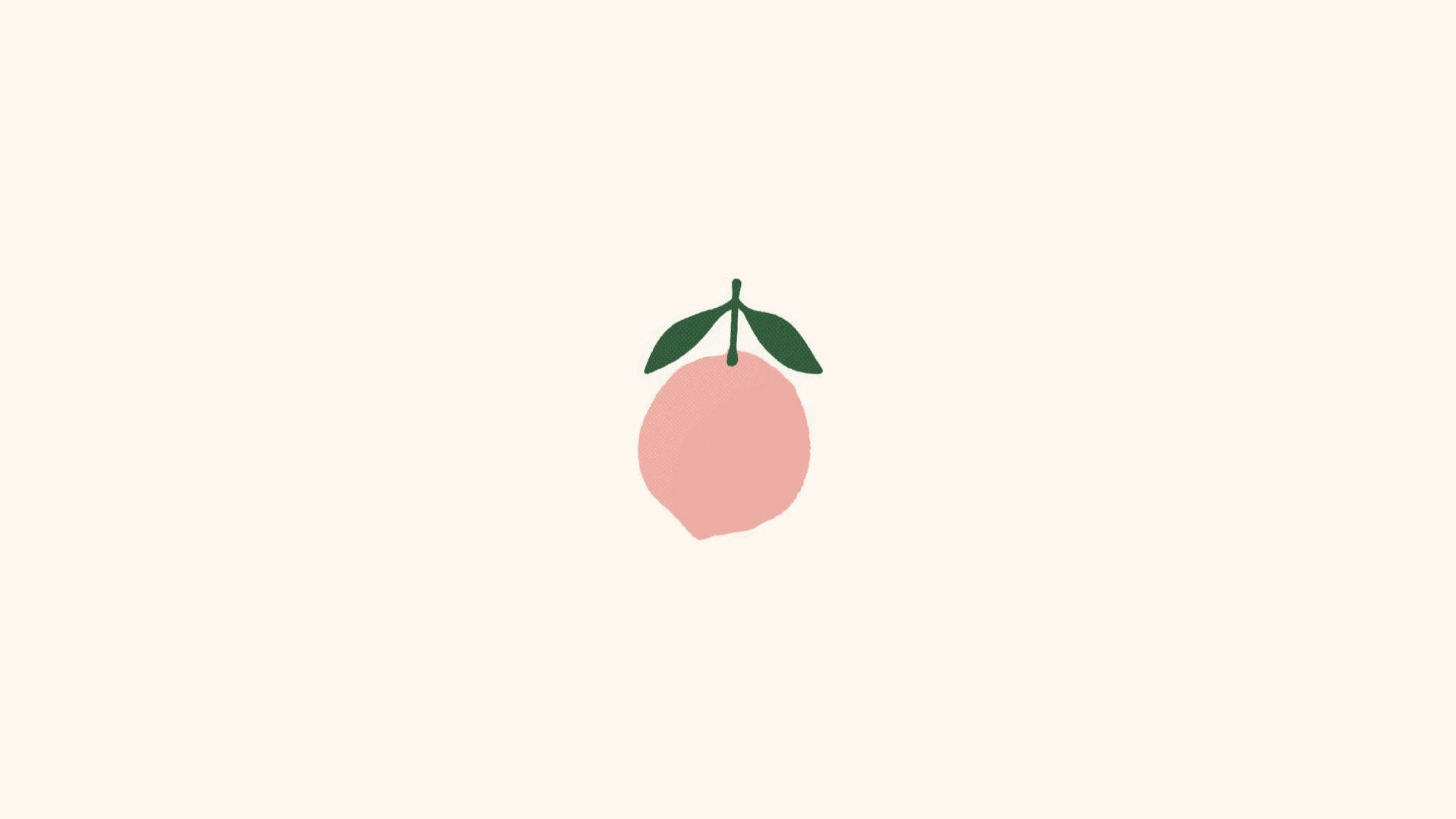 সরল নান্দনিক গোলাপি ফল ওয়ালপেপার