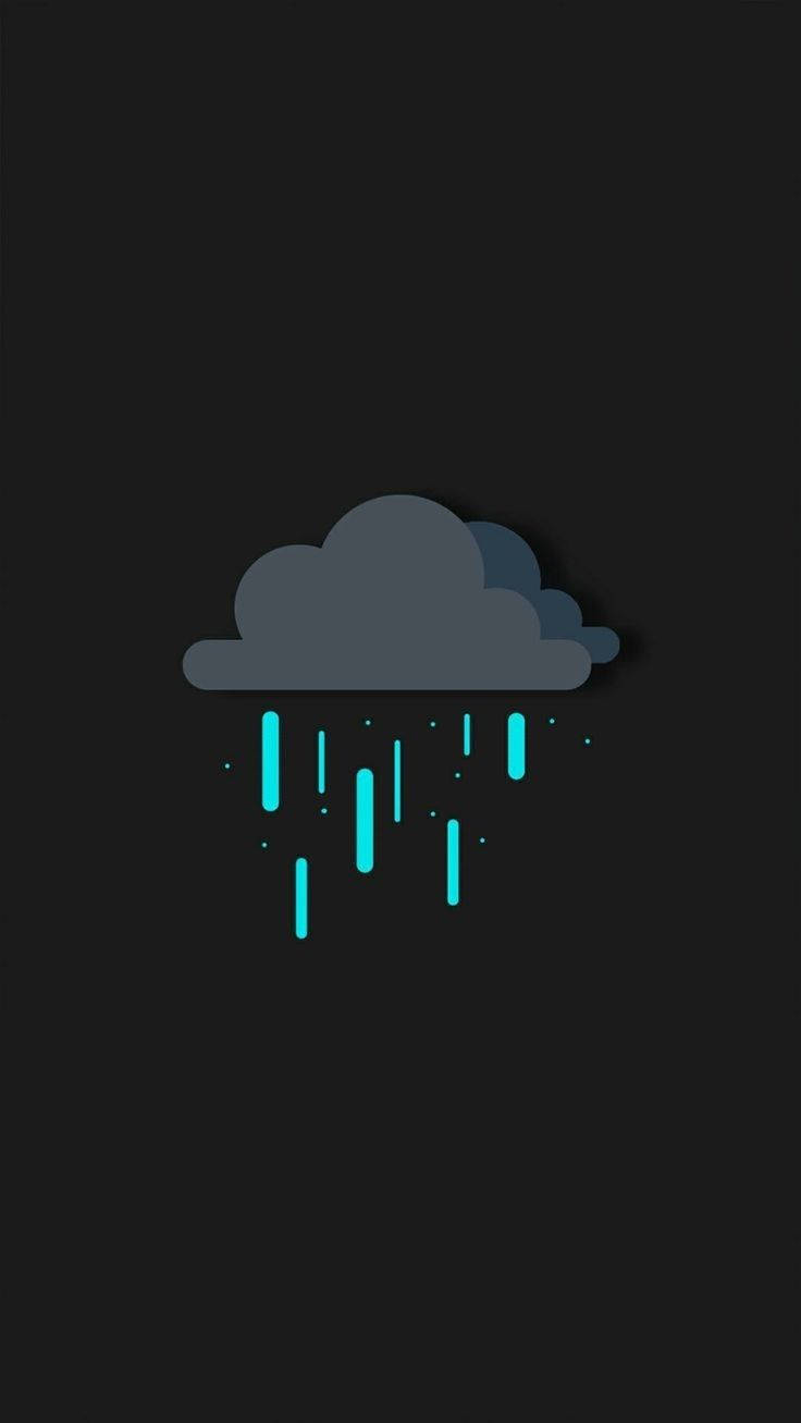 সরল নান্দনিক বৃষ্টির মেঘ ওয়ালপেপার