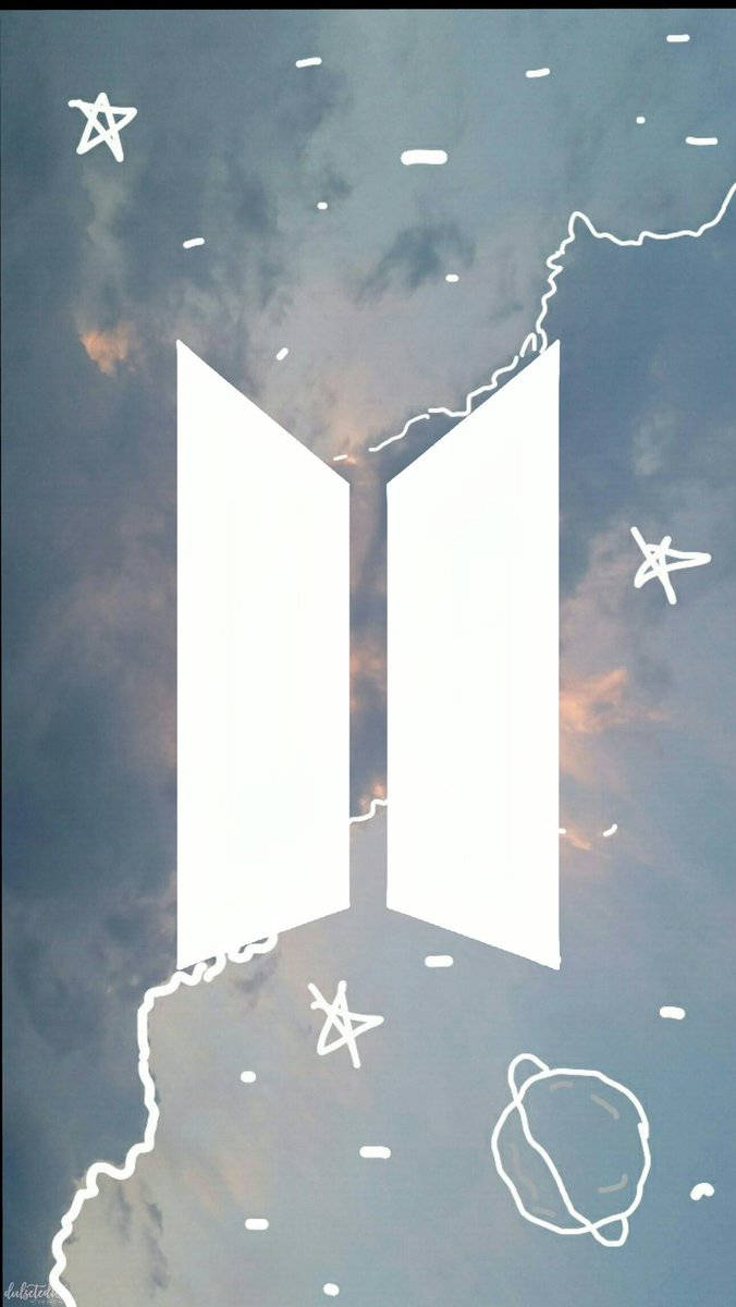 সুন্দর বিটিএস লোগো গ্রাফিক ওয়ালপেপার — Bts লোগো GIF ওয়ালপেপার