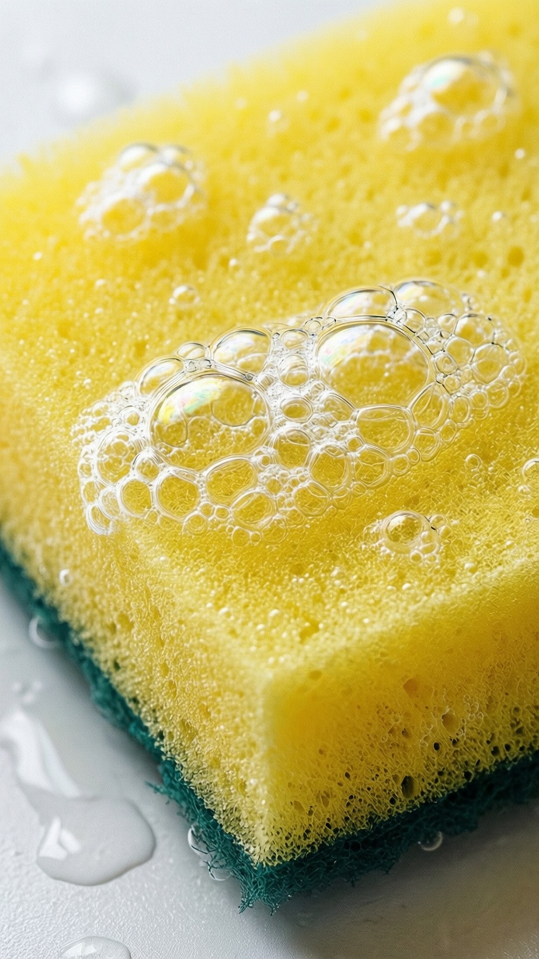 হলুদ স্পঞ্জের ম্যাক্রো ওয়ালপেপার