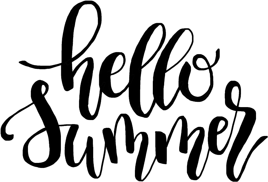 হ্যালো সামার ক্যালিগ্রাফি ওয়ালপেপার