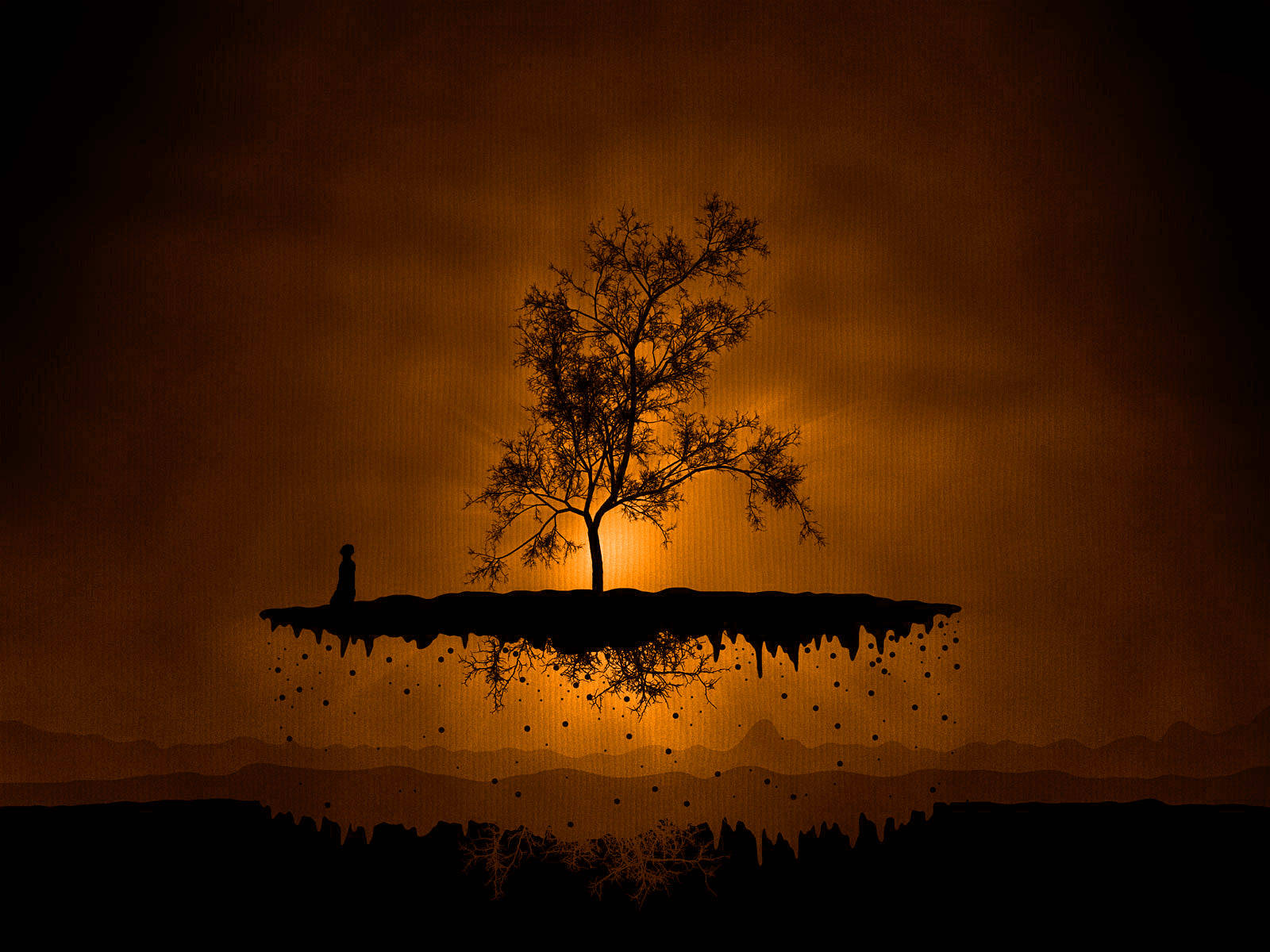 ৪কে প্রকৃতি ভাসমান ভূমি ওয়ালপেপার