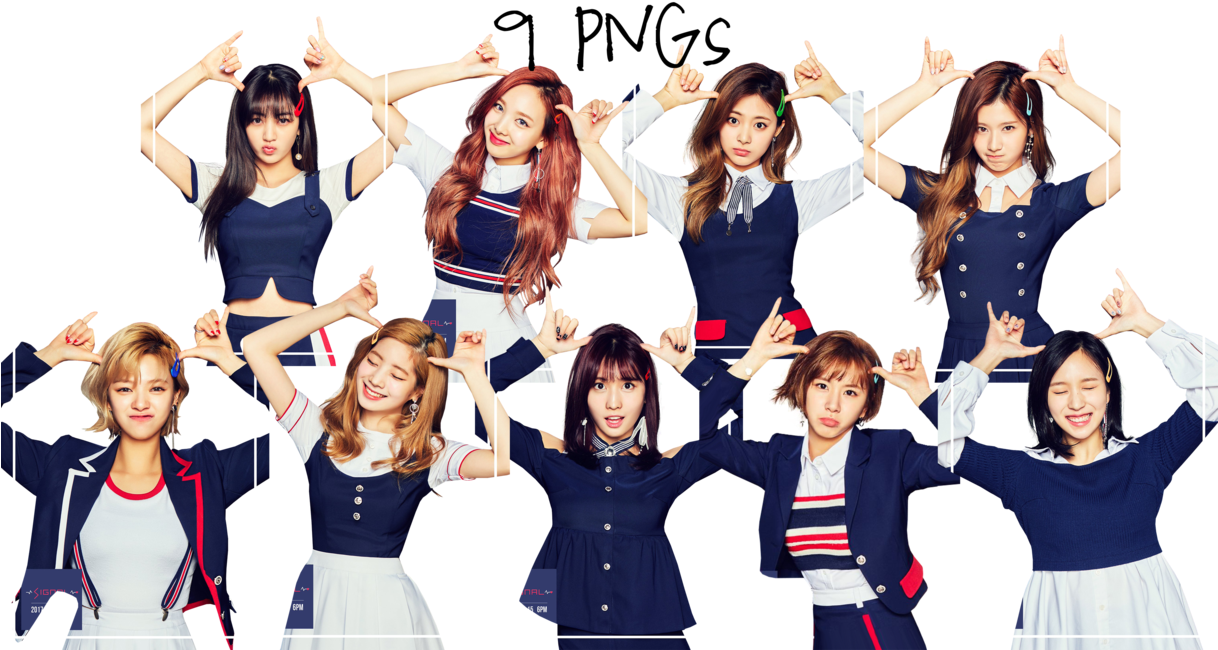 트와이스 멤버들 하트 손동작 ওয়ালপেপার