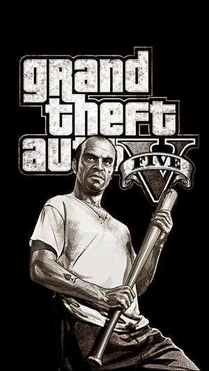 1080P GTA 5 ট্রেভর ফিলিপস কালো এবং সাদা — জিটিএ ওয়ালপেপার