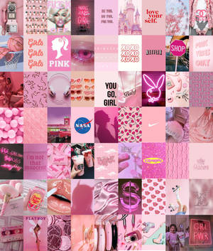 Aesthetic Pastel Pink Collage wallpaper — টেকনো ফ্যান্টম ভি ফোল্ড২ ওয়ালপেপার
