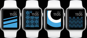 Apple Watch নীল থিমযুক্ত ইন্টারফেস ওয়ালপেপার — অ্যাপল ওয়াচ ওয়ালপেপার