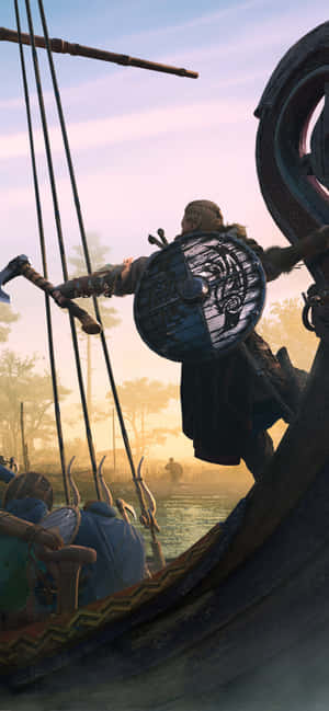 আইফোন XS ম্যাক্স Assassin's Creed Valhalla ব্যাকগ্রাউন্ড — হুয়াওয়ে নোভা ওয়ালপেপার
