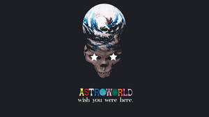শীতল অ্যাস্থেটিক Astroworld ওয়ালপেপার, আশ্চর্যজনক আর্ট আর্থ স্কাল ডিজাইন সহ। — আইম্যাক ওয়ালপেপার