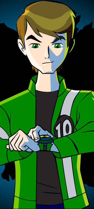 Ben 10 ওমনিট্রিক্স নিচে তাকিয়ে আছে — নাথিং ফোন (২) ওয়ালপেপার