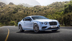 প্রিভিউ ওয়ালপেপার bentley, continental, gt, সাদা, সাইড ভিউ, রাস্তা — আইম্যাক ওয়ালপেপার