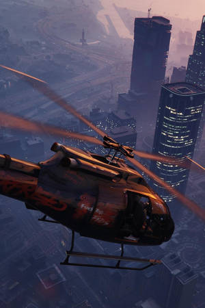 GTA iPhone Buzzard হেলিকপ্টার — জিটিএ ওয়ালপেপার