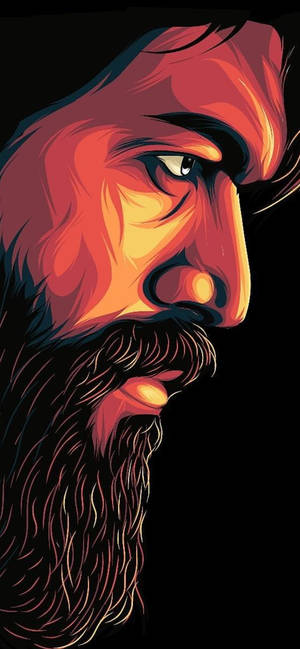 K.G.F 2 যশ মুখ শিল্প — আইফোন ১৬ ওয়ালপেপার