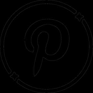 Pinterest লোগোর আউটলাইন