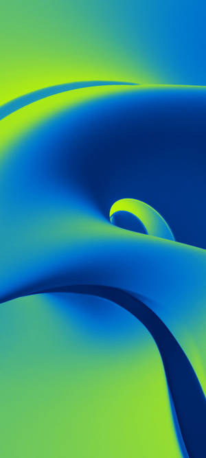 POCO X2 নীল-সবুজ ওয়েভ — 1080x2400 ওয়ালপেপার