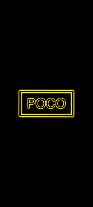POCO X2 হলুদ ফন্ট — 1080x2400 ওয়ালপেপার