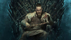 Ragnar Lothbrok 4K আয়রন সিংহাসনে