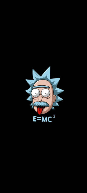 Rick And Morty কুল আইনস্টাইন পোস্টার — পিক্সেল ১০ প্রো ফোল্ড ওয়ালপেপার
