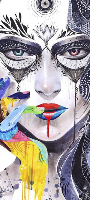 Samsung S20 FE এর জন্য পপ আর্ট ফেস — 1080x2400 ওয়ালপেপার