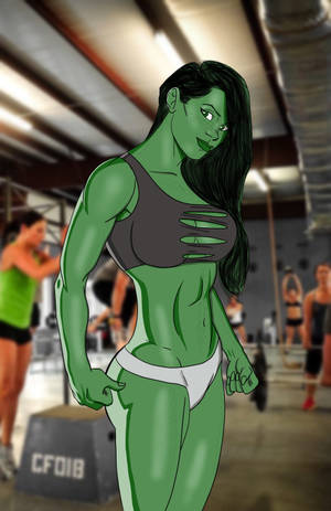 She Hulk at the gym wallpaper — Honor MagicPad 3 Pro 12.3 ওয়ালপেপার