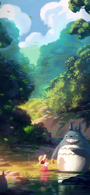 Studio Ghibli Iphone — গ্যালাক্সি A18 ওয়ালপেপার