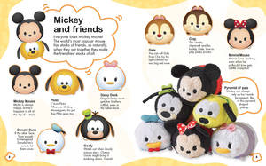 Tsum Tsum মিকি অ্যান্ড ফ্রেন্ডস ওয়ালপেপার — ডিস্যাচুরেটেড ওয়ালপেপার