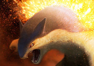 Typhlosion ক্লোজ আপ এইচডি — 动漫桌面 ওয়ালপেপার