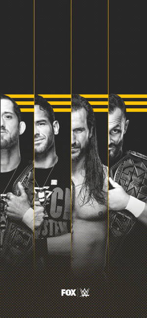 WWE Nxt সুপারস্টারস কালো এবং সাদা ওয়ালপেপার — আইফোন ১৪ প্রো ওয়ালপেপার